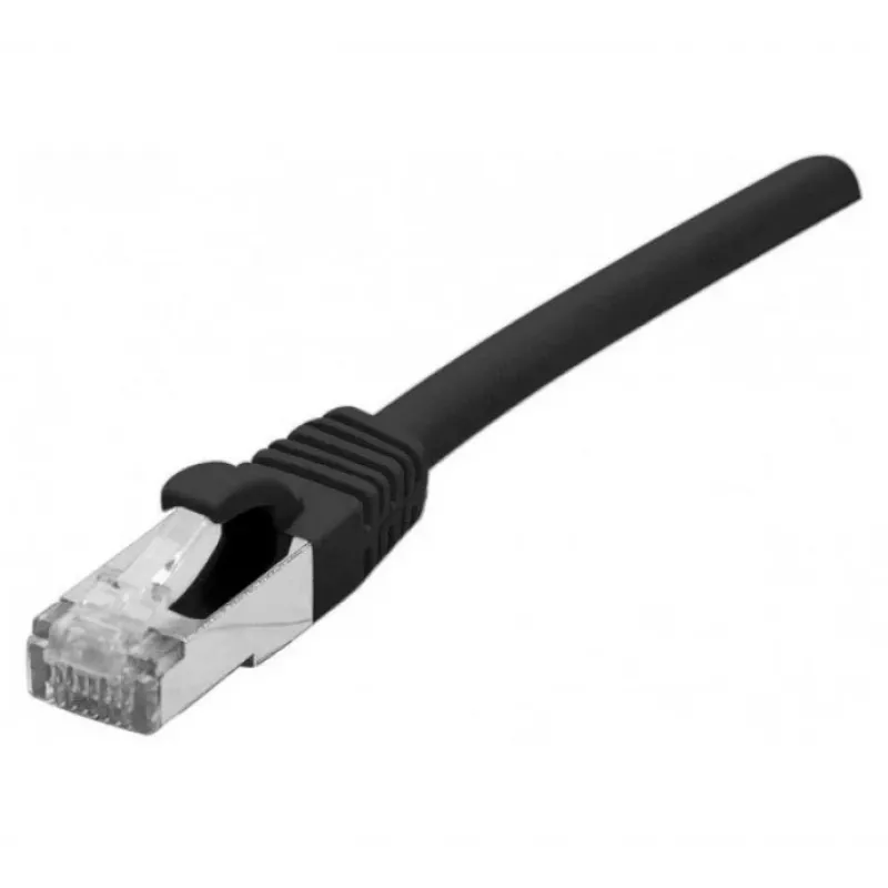 EXERTIS CONNECT 858487 Cat 6A S/FTP -kytkentäkaapeli, 3 m, musta, ohut suojus