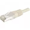 EXERTIS CONNECT Cat.6a F/UTP -verkkokaapeli, 0,5 m, harmaa, 10 Gbps, Slim Bend Protection 859502