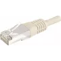 EXERTIS CONNECT Cat.6a F/UTP -verkkokaapeli, harmaa, 1,0 m, 10 Gbps, Slim Bend Protection 859503