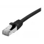 EXERTIS CONNECT 858482 Cat 6A S/FTP -kytkentäkaapeli, 0,3 m, musta, ohut suojus