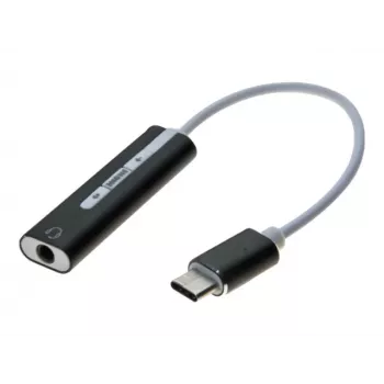 Exertis Connect USB-C–3,5 mm äänisovitin – 24-pin USB-C-pistoke–stereo-minikuulokeliitäntä (921555)