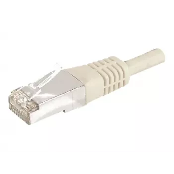 EXERTIS CONNECT Cat.6a F/UTP -verkkokaapeli, 2 m, harmaa, 10 Gbps, RJ45, Slim Snagless Boot 859505