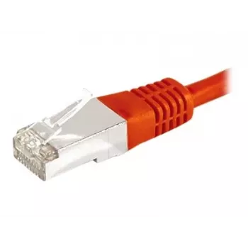 EXERTIS CONNECT Cat6a F/UTP -verkkokaapeli, 3 m, punainen, 10 Gbps, Slim Bend Protection 859536