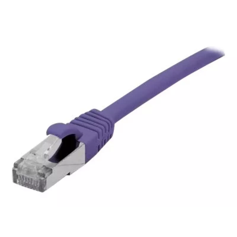 EXERTIS CONNECT Cat 6A S/FTP -verkkokaapeli, violetti, 20 m, Slim Snagless, 10 Gbps 858524