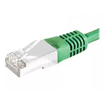 EXERTIS CONNECT 859550 Cat.6a F/UTP -kytkentäkaapeli, 2 m, vihreä, 10 Gbps, ohut suojus