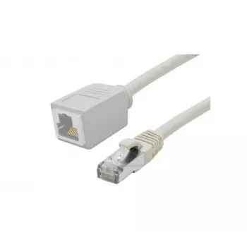 EXERTIS CONNECT Cat. 6A S/FTP -verkkokaapelin jatko, LSZH, harmaa, 3 m 858752
