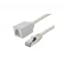 EXERTIS CONNECT Cat. 6A S/FTP -verkkokaapelin jatko, LSZH, harmaa, 3 m 858752
