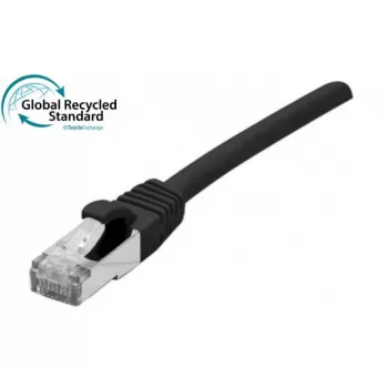 EXERTIS CONNECT Cat. 6 F/UTP RJ45 -patchkaapeli, GRS-sertifioitu, musta, 3,0 m 854651
