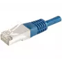 EXERTIS CONNECT Cat.6a F/UTP -patchkaapeli, RJ45, sininen, 0,3 m, 10 Gbps 859516