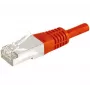 EXERTIS CONNECT Cat.6a F/UTP -patchkaapeli, punainen, 0,5 m, 10 Gbps, Slim Snagless Boot 859532