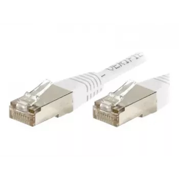 EXERTIS CONNECT Cat.6 S/FTP -patchkaapeli, PiMF, valkoinen, 0,15 m 856815