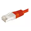 EXERTIS CONNECT 859538 Cat.6a F/UTP -kytkentäkaapeli, 7,5 m, punainen, 10 Gbps, ohut suojus