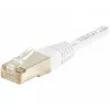 EXERTIS CONNECT 856824 Cat.6 S/FTP -kytkentäkaapeli, 0,3 m, valkoinen, ohut suojus