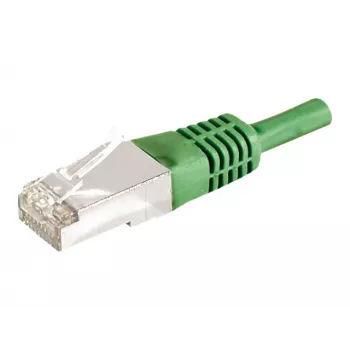 EXERTIS CONNECT 859553 Cat.6a F/UTP -kytkentäkaapeli, 7,5 m, vihreä, 10 Gbps, ohut suojus