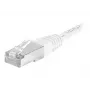 EXERTIS CONNECT CAT.6a F/UTP -patchkaapeli, valkoinen, 1,0 m, 10 Gbps, Slim Boot 859578