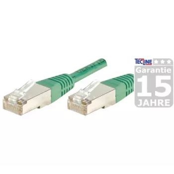 EXERTIS CONNECT S/FTP (PIMF) CAT.6A Class EA -patchkaapeli, vihreä, 25,0 m, Slim Snagless Boot 858355