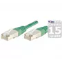 EXERTIS CONNECT S/FTP (PIMF) CAT.6A Class EA -patchkaapeli, vihreä, 25,0 m, Slim Snagless Boot 858355