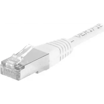 EXERTIS CONNECT Cat.6a F/UTP -verkkokaapeli, 3 m, valkoinen, 10 Gbps, RJ45, Slim Snagless 859581