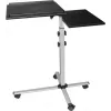 EXERTIS CONNECT siirrettävä monitoimipöytä pyörillä, 1000 x 500 mm, musta (965033)