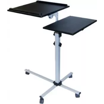 EXERTIS CONNECT siirrettävä monitoimipöytä pyörillä, 1000 x 500 mm, musta (965033)
