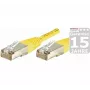 EXERTIS CONNECT Cat.5e F/UTP -verkkokaapeli, 0,3 m, keltainen 857090