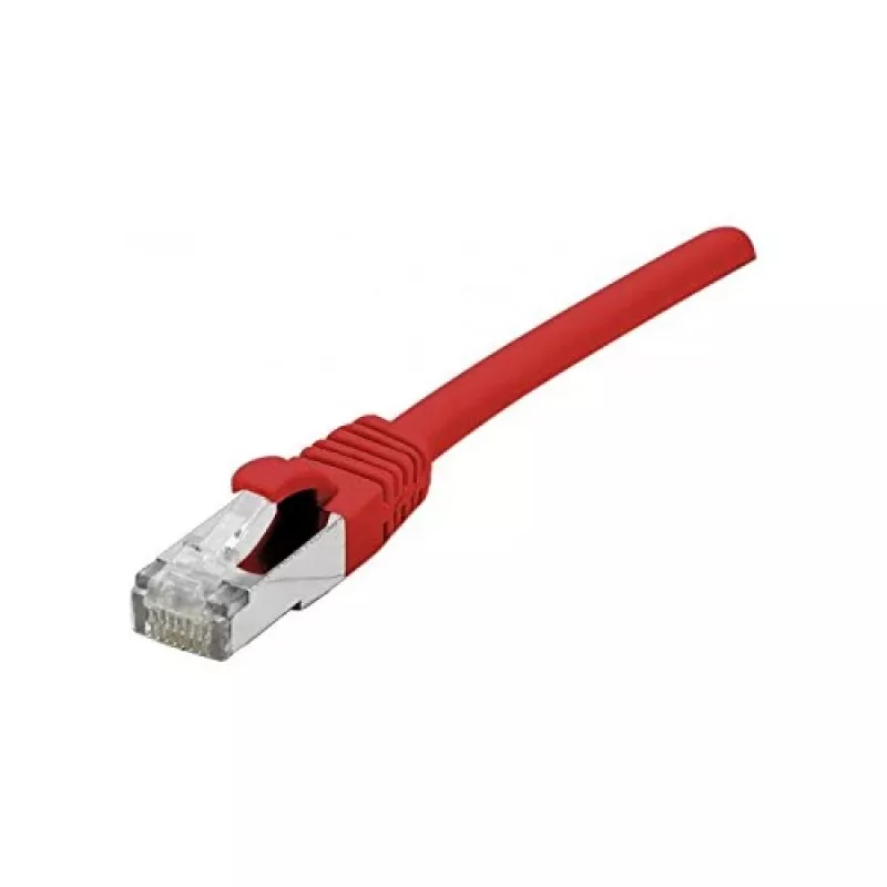 EXERTIS CONNECT Cat 6A S/FTP -verkkokaapeli, punainen, 0,5 m, Slim Snagless Boot 858467