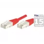 EXERTIS CONNECT Cat6a S/FTP verkkokaapeli, punainen, 1 m 858302