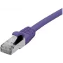 EXERTIS CONNECT 858515 Cat 6A S/FTP -kytkentäkaapeli, 0,5 m, violetti, ohut suojus