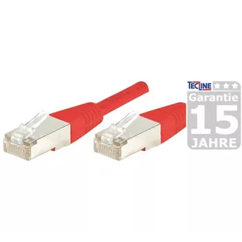 EXERTIS CONNECT S/FTP Cat6a verkkokaapeli, 7,5 m, punainen, Slim Boot 858307