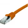 EXERTIS CONNECT Cat 6A S/FTP verkkokaapeli, 1,0 m, oranssi, Slim Strain Relief 858532