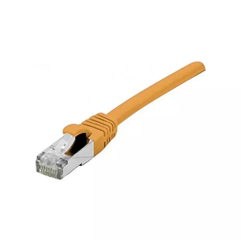 EXERTIS CONNECT Cat 6A S/FTP verkkokaapeli, 1,0 m, oranssi, Slim Strain Relief 858532