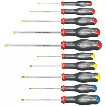 Facom Protwist® yleisruuvitalttasarja 10-osainen SL/PH/PZ ATW.J10PB