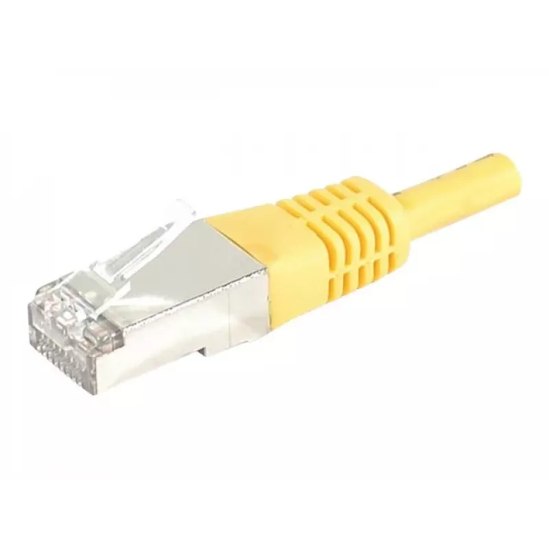 EXERTIS CONNECT 858336 Cat.6A S/FTP -kytkentäkaapeli, 7,5 m, keltainen, ohut suojus
