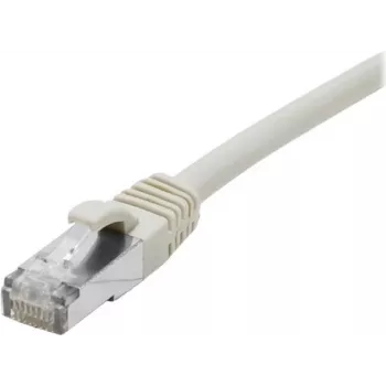 EXERTIS CONNECT Cat 6A S/FTP patch-kaapeli, 0,15 m, harmaa, ohut taittosuojaholkki 858401