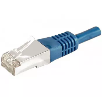 EXERTIS CONNECT 859525 Cat.6a F/UTP -kytkentäkaapeli, 15 m, sininen, 10 Gbps, ohut suojus