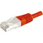 EXERTIS CONNECT Cat.6a F/UTP patch-kaapeli, punainen, 15 m, 10 Gbps, Slim Snagless Boot 859540
