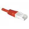 EXERTIS CONNECT Cat.6a F/UTP patch-kaapeli, punainen, 15 m, 10 Gbps, Slim Snagless Boot 859540