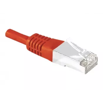 EXERTIS CONNECT Cat.6a F/UTP patch-kaapeli, punainen, 15 m, 10 Gbps, Slim Snagless Boot 859540