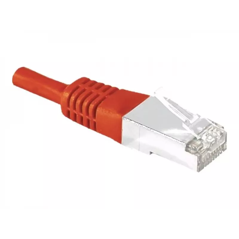 EXERTIS CONNECT Cat.6a F/UTP patch-kaapeli, punainen, 15 m, 10 Gbps, Slim Snagless Boot 859540