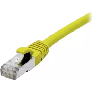 EXERTIS CONNECT 858418 Cat 6A S/FTP -kytkentäkaapeli, 0,3 m, keltainen, ohut suojus