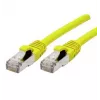 EXERTIS CONNECT 858418 Cat 6A S/FTP -kytkentäkaapeli, 0,3 m, keltainen, ohut suojus