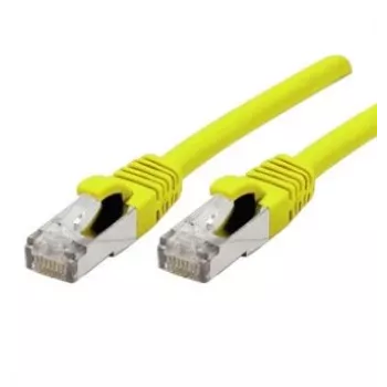 EXERTIS CONNECT 858418 Cat 6A S/FTP -kytkentäkaapeli, 0,3 m, keltainen, ohut suojus