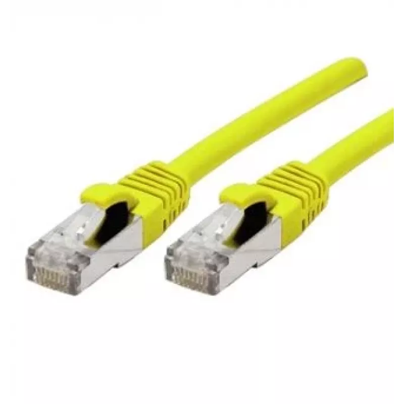 EXERTIS CONNECT 858418 Cat 6A S/FTP -kytkentäkaapeli, 0,3 m, keltainen, ohut suojus