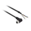 TMSS GERMANY Telemechanique Sensors M12-liitin 4-napainen suora PUR-kaapeli, 10 m, musta, IP67 XZCP1241L10