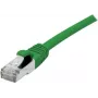 EXERTIS CONNECT Cat 6A S/FTP patch-kaapeli, 0,5 m, vihreä, Slim Snagless 858435