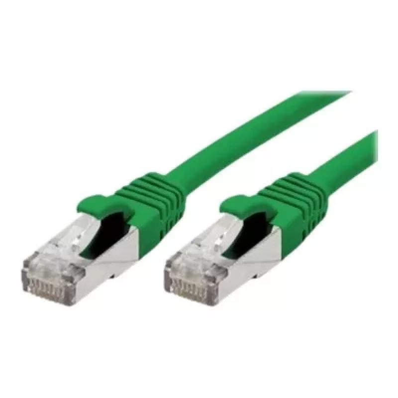 EXERTIS CONNECT Cat 6A S/FTP patch-kaapeli, 3,0 m, vihreä, Slim Snagless Boot 858439
