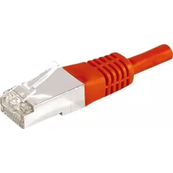 EXERTIS CONNECT CAT.6a F/UTP patch-kaapeli, punainen, 20 m, 10 Gbps, RJ45, Slim Strain Relief 859541