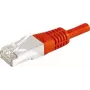 EXERTIS CONNECT CAT.6a F/UTP patch-kaapeli, punainen, 20 m, 10 Gbps, RJ45, Slim Strain Relief 859541