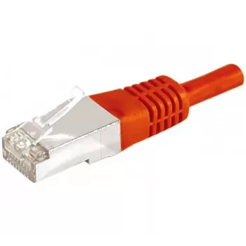 EXERTIS CONNECT CAT.6a F/UTP patch-kaapeli, punainen, 20 m, 10 Gbps, RJ45, Slim Strain Relief 859541