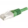 EXERTIS CONNECT Cat.6a F/UTP patch-kaapeli, 10 m, vihreä, 10 Gbps, ohut Snagless-holkki 859554